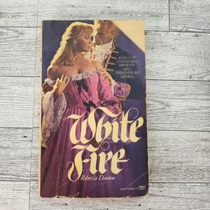 White Fire Rebecca Danton 1982 Fawcett Crest 1st Print Regency Romance PB